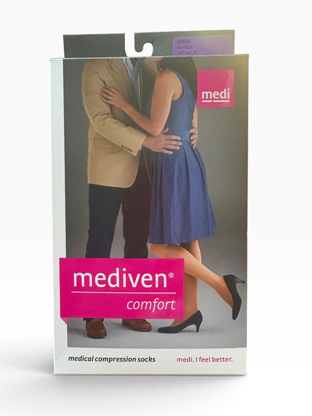 NEW Mediven Comfort Medical Compression Socks 30-40 calf ew sz III Natural 49503